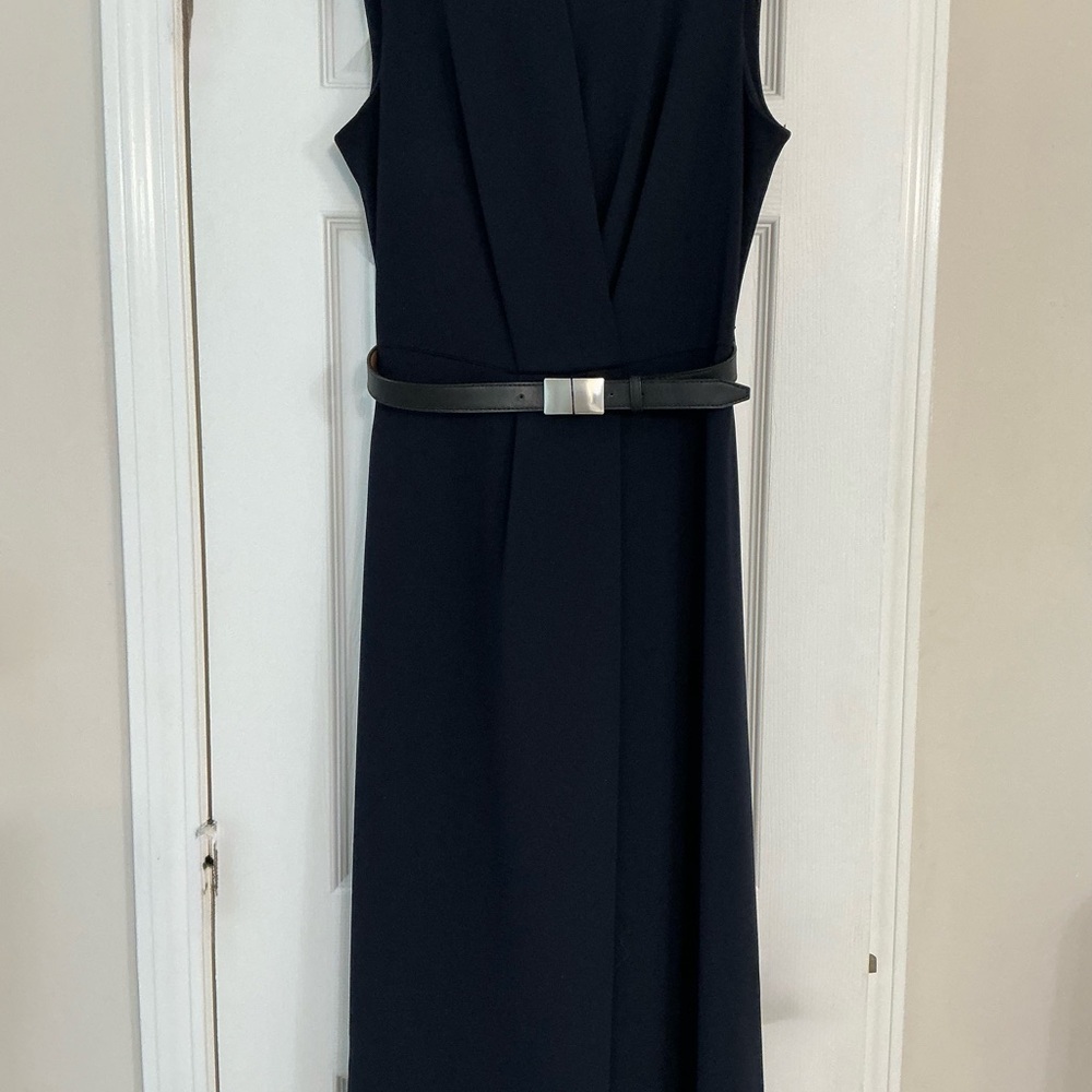 Calvin Klein - Navy Blue - pleated Dress Sz 4